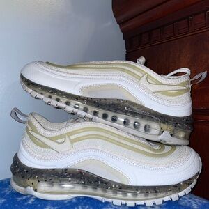 Nike Air Max 97 White and Beige Sneakers